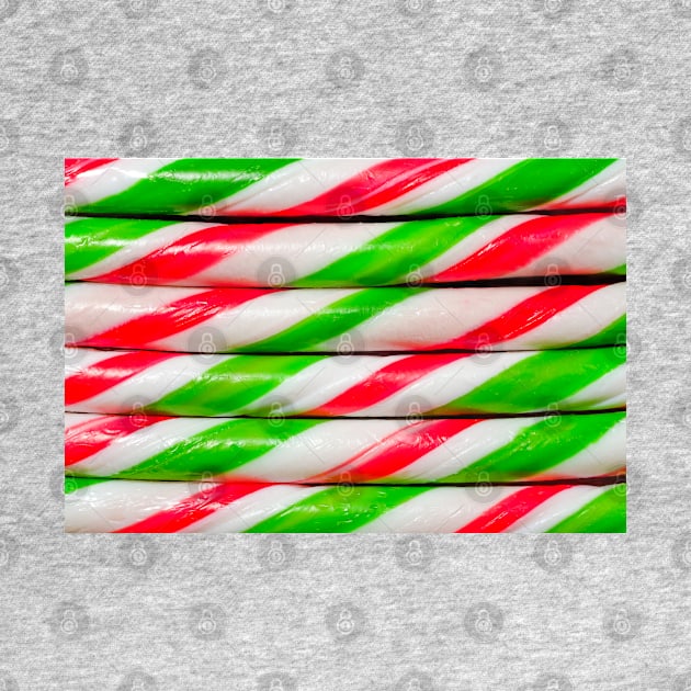 Green and Red Candy Cane Christmas Candies Photograph by love-fi